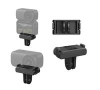 Adattatore di montaggio magnetico a sgancio rapido per DJI Osmo Nano, lega di alluminio e top in silicone leggero supporto per fotocamera Base pieghevole a 2 poli e 1/4 di filettatura di espansione