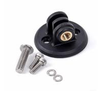 Adattatore di montaggio per fotocamera Garmin e supporto per bicicletta in nylon con distanza tra le viti di 20 mm, set di staffe per fotocamera sportiva nera