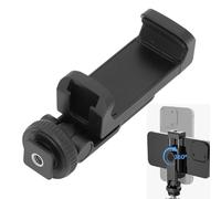 Adattatore di montaggio per treppiede per telefono in metallo con scarpa fredda a 4 pollici, supporto per supporto per morsetto telefonico regolabile