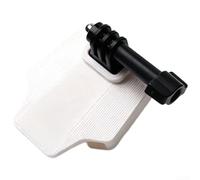 Adattatore di montaggio realizzato in resina per action camera e luci bici ottimizzato per la geometria e l'uso del telaio della bici BROMPTON (bianco)