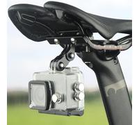 Adattatore di montaggio su guida per sella della bici in lega di alluminio per action camera compatibile con binari da 7 mm a 7 10 mm dotato di bulloni in acciaio inossidabile e guarnizioni in