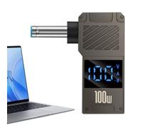 Adattatore di potenza da tipo C a DC - Spina di ricarica per computer portatile, convertitore per uccelli ricci | 100 W USB C a presa DC con schermo digitale per P0wer Bank Laptop Carica, porta di