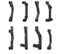 Adattatore di precisione per forcella anteriore in lega di alluminio per bicicletta, per dischi da 160 mm, 180 mm, 203 mm, colore nero (stile 6)