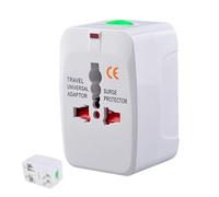 Adattatore Di Presa | Adattatore Di Viaggio con Protezione da Sovratensioni | Connessione Globale Prese US UK AU EU Per Appartamenti Universitari Hotel Caricabatterie Telefono Laptop