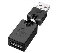 Adattatore di prolunga con rotazione a 360 gradi USB2.0 (nero)