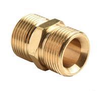 Adattatore di prolunga in ottone massiccio M22 da maschio a maschio, perfetto per collegamenti ad alta pressione