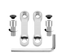 Adattatore Di Prolunga Per Specchietti Retrovisori Per Moto, Adattatore Di Prolunga Per Specchietti, Base Per Specchietti Retrovisori Rialzata Riser Mount Extender(WHITE)