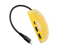 Adattatore di prolunga USB C con 2 adattatori USB 3.0 + tipo C per ricarica efficiente di dispositivi tablet portatili telefoni cellulari