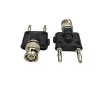 Adattatore di prova for connettore maschio/femmina BNC da 50 pezzi a due doppi morsetti da 4 mm a banana(Male)