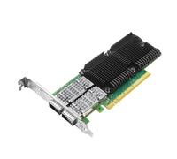 Adattatore di rete 100GbE con chipset Mellanox ConnectX-5 Ex, PCIe 4.0 (16GT/s) x16 Ethernet, scheda di rete dual QSFP28 Infiniband