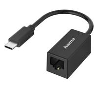 Hama Netzwerk-Adapter USB-C-Stecker - LAN/Ethernet-Buchse, Gigabit Ethernet