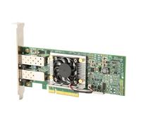 Adattatore di Rete Ethernet, Adattatore di Rete SFP a Doppia Porta Convergente Ethernet PCIe X8 Multifunzione Plug and Play BCM57810S Stabile con Ventola di Raffreddamento per PC