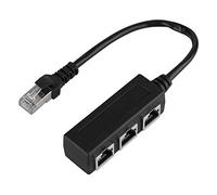 Adattatore di rete Ethernet RJ45, cavo Ethernet di rete RJ45 da 1 a 3 LAN, presa Network Splitter per prolunga Ethernet con 3 porte femmina e una porta maschio
