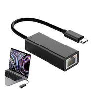 Adattatore di rete Ethernet USB di tipo C - Connettore compatto durevole, accesso al cablaggio liscio 100 Mbit/S | Adattatore plug play in alluminio per laptop, dispositivi mobili, internet, sala