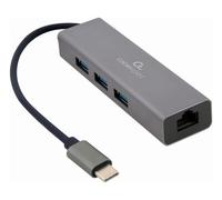 Adattatore di rete Gigabit (1000Base-TX) CABLEXPERT USB C Gray A CMU3 LAN 01