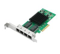 Adattatore di rete Gigabit Ethernet (NIC) con chip Intel I350, scheda di rete Ethernet PCI Express NIC, porte RJ45 in rame, PCI Express 2.1 X4, paragonabile a Intel I350-T4