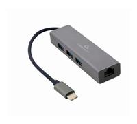 Adattatore di rete Gigabit USB-C CableXpert con 3 porte A-CMU3-LAN-01 NEW