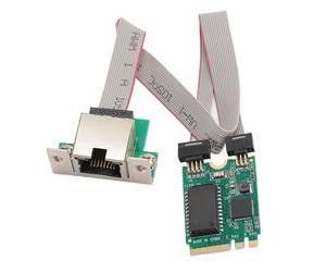 Adattatore di Rete Mini PCIE Gigabit, Supporta Frame Gigabit Super Lunghi, Trasmissione Dati Bidirezionale Fino a 1000 Mbps per Desktop, Workstation, Server