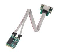 Adattatore di Rete PCIe 2.5G RTL8111H Scheda Gigabit Ethernet PCI Express 2500/1000/100Mbps Controller LAN M.2 A+E RJ45, Supporto ECC e CRC per Win/Linux