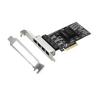Adattatore di rete PCIe Quad-Port 2.5GBase-T RTL8125B 2500/1000/100Mbps PCI Express Gigabit Ethernet Card RJ45 LAN Controller Support PXE per Windows/Linux/MAC con basso profilo