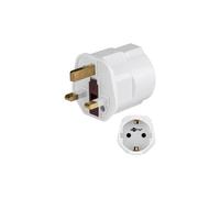 Goobay 45353 Adattatore di Rete Schuko, Adattatore Spina Bianco