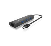 Adattatore di rete USB 3.0 tipo C versatile a Ethernet con 3 porte USB 3.0 ICY BOX IB-HUB1406-C - Nouvo