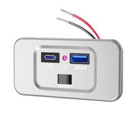 Adattatore di rete USB ad alte prestazioni, 12 V, 12 V, collegamento di ricarica per moto, cavo di ricarica rapida impermeabile e resistente agli urti, supporto per telefono per bicicletta