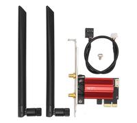 Adattatore di rete WiFi dual band PCIe x1 slot Scheda wireless Bluetooth 4.2 MU MIMO Retrocompatibile Velocità più elevata Funzionamento multi-link