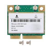 Adattatore di Rete Wireless Mini PCIE, Scheda WiFi Mini PCIE AX210HMW, Adattatore di Rete Mini PCIE 2.4G 5G 6G WiFi 6E Accessori per Computer 802.11A B G N AC AX BT 5.2