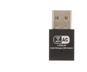 Adattatore di rete wireless per PC, dongle WiFi USB dual band a trasmissione veloce con aspetto aerodinamico, interfaccia multimediale HD, sistema