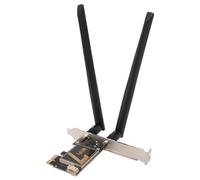 Adattatore di Rete Wireless, Scheda WiFi BE200NGW PCI Ex1 con Antenna 8DB Adattatore Wireless 8774Mbps WIFI7 Bluetooth 5.4, per PC Desktop (base dell'antenna)