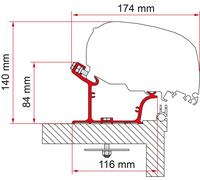 Adattatore di ricambio fiamma adria per caravan per tendalino f80 kit adria caravan