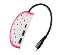 Adattatore di ricarica a 3 porte strisce di alimentazione stazione adattatore di ricarica USB C convertitori di ricarica presa elettrica estensione adattatore spina
