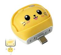 Adattatore di ricarica a disconnessione automatica, protezione per caricabatterie a forma di gatto dei cartoni animati, interruttore di alimentazione fisico a piena carica per laptop, tablet, telefono