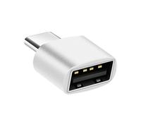 Avizar Adattatore USB-C maschio a USB 2.0 femmina per MacBook 480 Mbps Argento