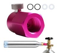 Adattatore di ricarica CO2 compatibile con SodaStream Duo, Crystal 3.0, Gaia, Art, Terra, E-Duo Quick Connect CO2 cilindro, compatto CO2 bottiglie di CO2 per il collegamento W21.8-14, adattatore