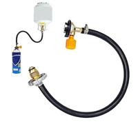 Adattatore di ricarica con valvola, tubo adattatore con valvola di regolazione on/off, adattatore di prolunga per trasferimento cilindrico, per attività di sollevamento e uso esterno