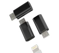 Adattatore di ricarica da Lightning femmina a micro USB maschio (3 pezzi), cavo di ricarica compatibile per Samsung Galaxy S7 Active S6 Edge Nexus 5 A8 per LG Android per iPhone Port Cord