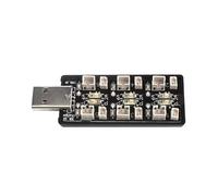 Adattatore di Ricarica da USB A 6 Canali per Batterie LiHv Lipo da 3,7 V 1S, Caricabatterie USB da 5 V 2 A per Batterie di Modellini di Giocattoli RC.