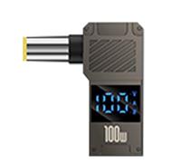 Adattatore di ricarica da USB C a DC - 100W PD Femmina Type-C a convertitore da a barile DC maschio con display digitale | Suggerimento per il connettore del caricabatterie, connettore del