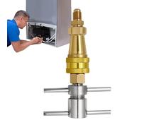 Adattatore di ricarica dei refrigeranti del frigo - Connettore rapido del frigorifero | Tappo di rondella di da 1/4 di pollice per frigorifero | Strumenti di sblocco multiuso ad alta efficienza