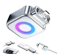 Adattatore di ricarica intelligente con arresto automatico, separatore completamente carico, protezione per cavo di ricarica con disconnessione automatica, ricarica rapida 140 W, adattatore splitter