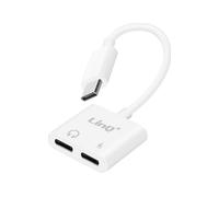 ADATTATORE DI RICARICA LINQ MW7369 Adattatore USB-C audio + carica