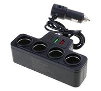 Adattatore di ricarica per auto USB di tipo C 12 V/24 V splitter per presa di alimentazione per dashcam/telefoni ricarica sicura per telefoni cellulari nero adattatore di ricarica