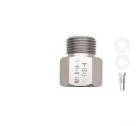 Adattatore di ricarica per cilindri T21-4 a W21.8-14 in alluminio per cilindri SodaStream con ago valvola regolabile e tenuta stagna