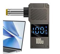 Adattatore di ricarica per computer portatile, 100 W, da tipo C a CC, con display digitale, ricarica rapida, per computer portatili con porta di tipo C