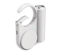 Adattatore di ricarica per esterni, 5000 mAh, con luce LED integrata e clip per un facile trasporto, cavo di ricarica retrattile leggero