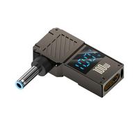 Adattatore di ricarica per laptop, 100 W, tipo C, da DC Charger Connector Tip with Digital Display, Plug Converter for Laptop, Tablet and Game Console Charging, Made to Last