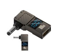 Adattatore di ricarica per laptop, 100 W, tipo C, da DC Charger Connector Tip with Digital Display, Plug Converter for Laptop, Tablet and Game Console Charging, Made to Last