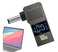 Adattatore di ricarica per laptop Tipo C Display digitale portatile | Adattatore per caricabatterie da tipo C a CC per notebook con porta di tipo C, casa, viaggi, la maggior parte dei computer